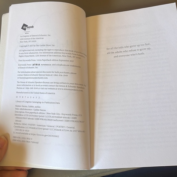 “Adultolescence” by Gabbie Hanna Paperback Used Poetry Book - Picture 8 of 8